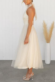 Sukienka maxi z tiulu z detalami w stylu fairy vibes