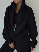 Fleece Sports Street Casual Fashion Dwu-częściowy Dres