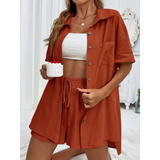 KRISTINE™ – Casual Letni Zestaw Lounge z Guzikami
