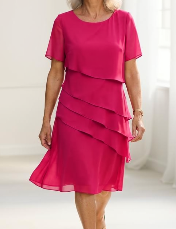 Juliette – Sukienka elegancka, zwiewna z falbanami
