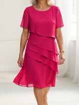 Juliette – Sukienka elegancka, zwiewna z falbanami