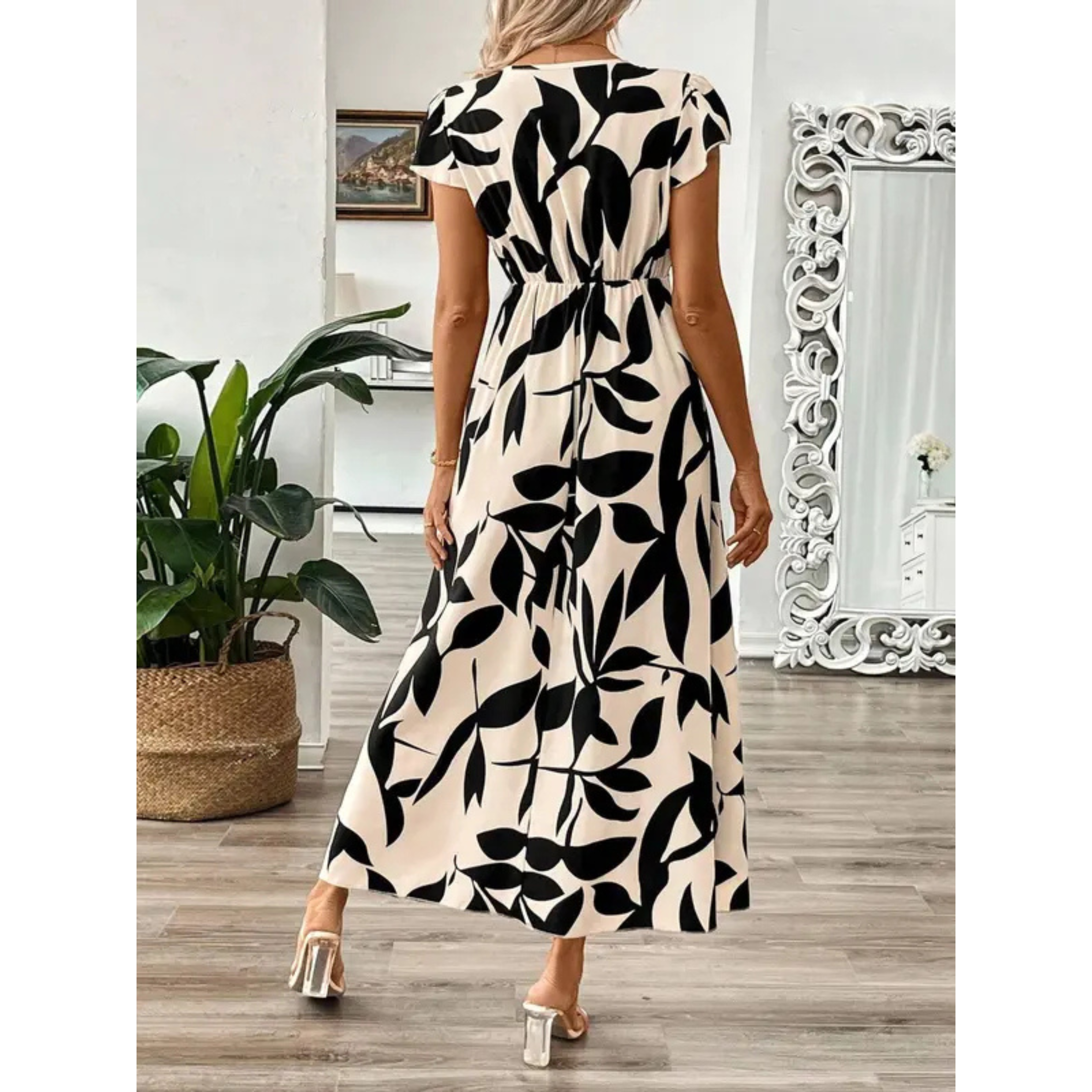 Odessa – elegancka sukienka w liście