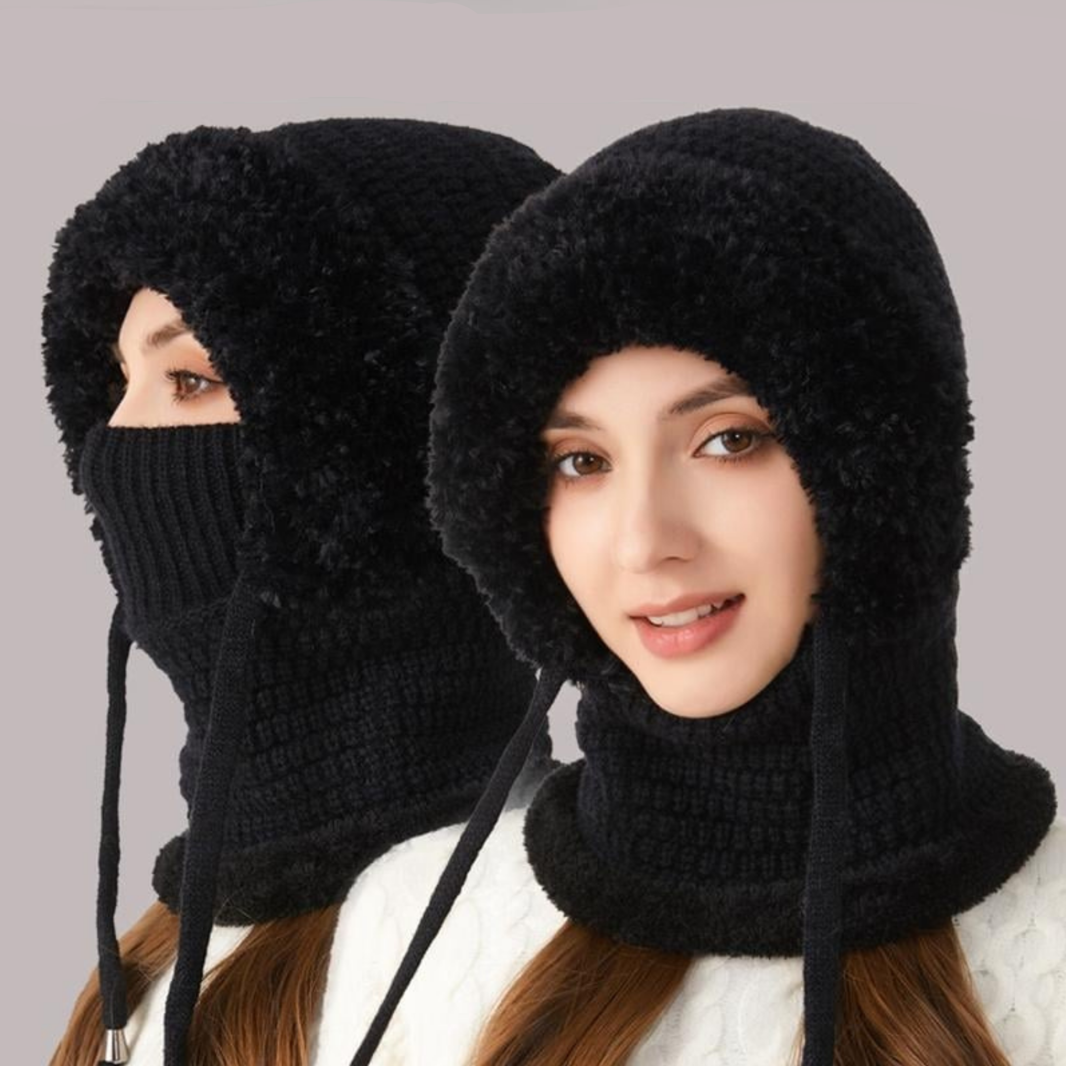 Mirabelle™ | Czapka 3-w-1 z Pluszowego Futra