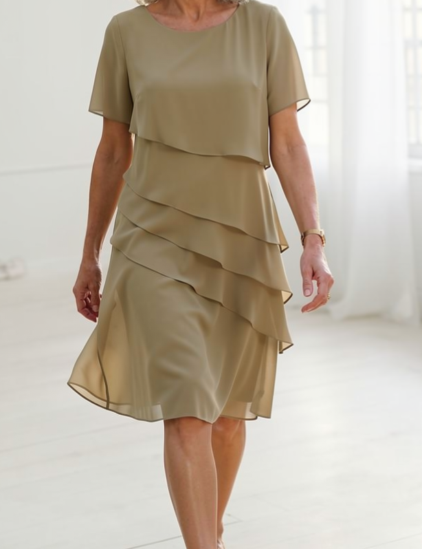Juliette – Sukienka elegancka, zwiewna z falbanami