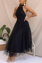 Sukienka maxi z tiulu z detalami w stylu fairy vibes