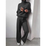 Sweter z golfem w jednolitym kolorze