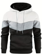 Męska Bluza Kolorowa Streetwear z Kieszenią Kangurzą