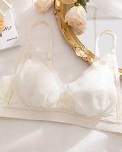 Miękki biustonosz bralette z siateczką