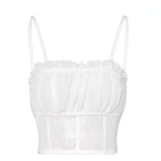 Biustonosz bralette z siatką pod biustem