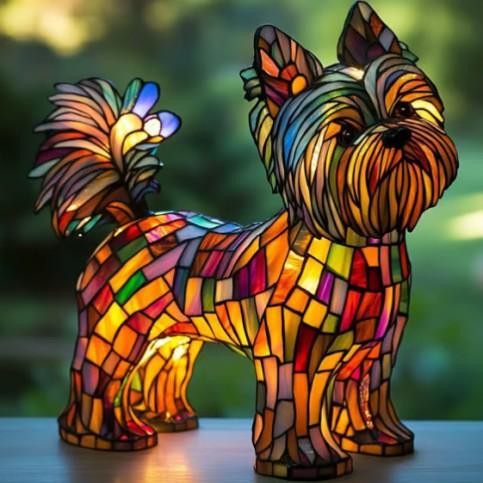 Błyszczący Yorkshire Terrier