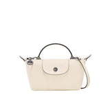 Mini Skórzana Torba Longchamp - Biała