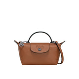 Mini Skórzana Torba Longchamp - Brązowa
