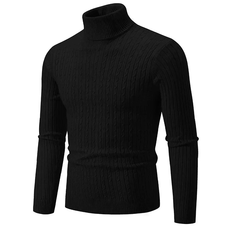 Elegancki sweter z golfem dla mężczyzn