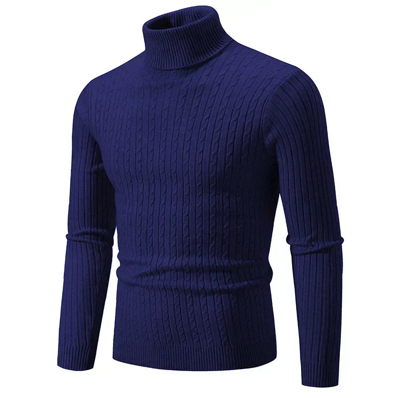 Elegancki sweter z golfem dla mężczyzn