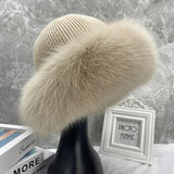 Celeste™ | Czapka z Lisa Futrzana