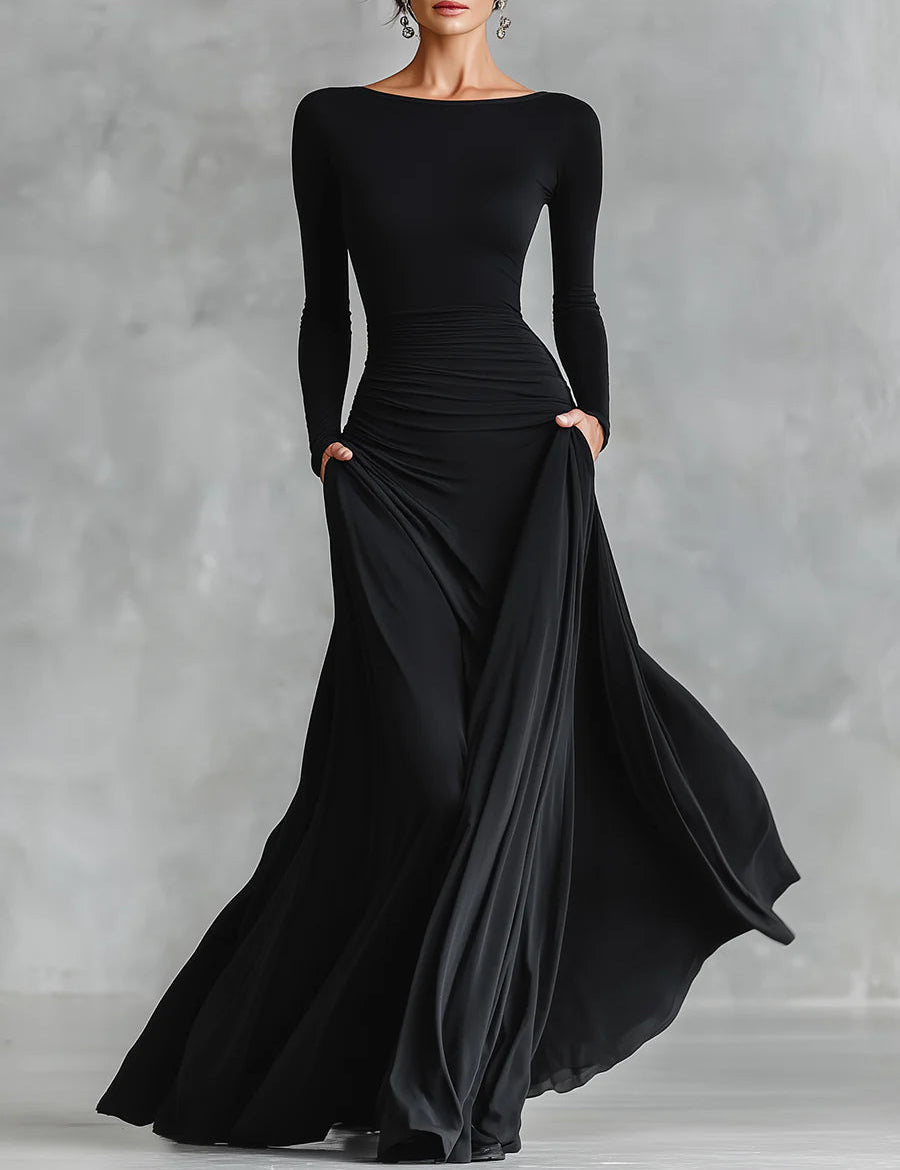 Women_sBlackModernCrepeRuchedBoat-NeckMaxiDressMDA1472J7I.jpg