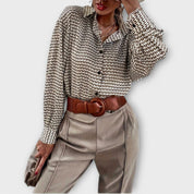 Ashley | Vintage bluzka z długim rękawem