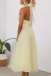 Sukienka maxi z tiulu z detalami w stylu fairy vibes