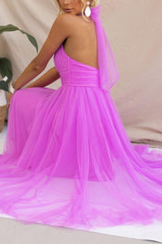 Sukienka maxi z tiulu z detalami w stylu fairy vibes