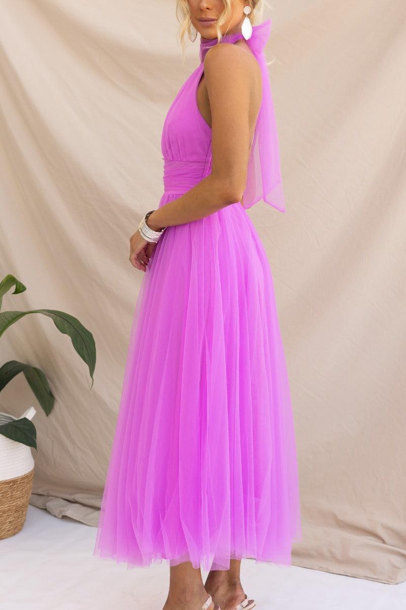 Sukienka maxi z tiulu z detalami w stylu fairy vibes
