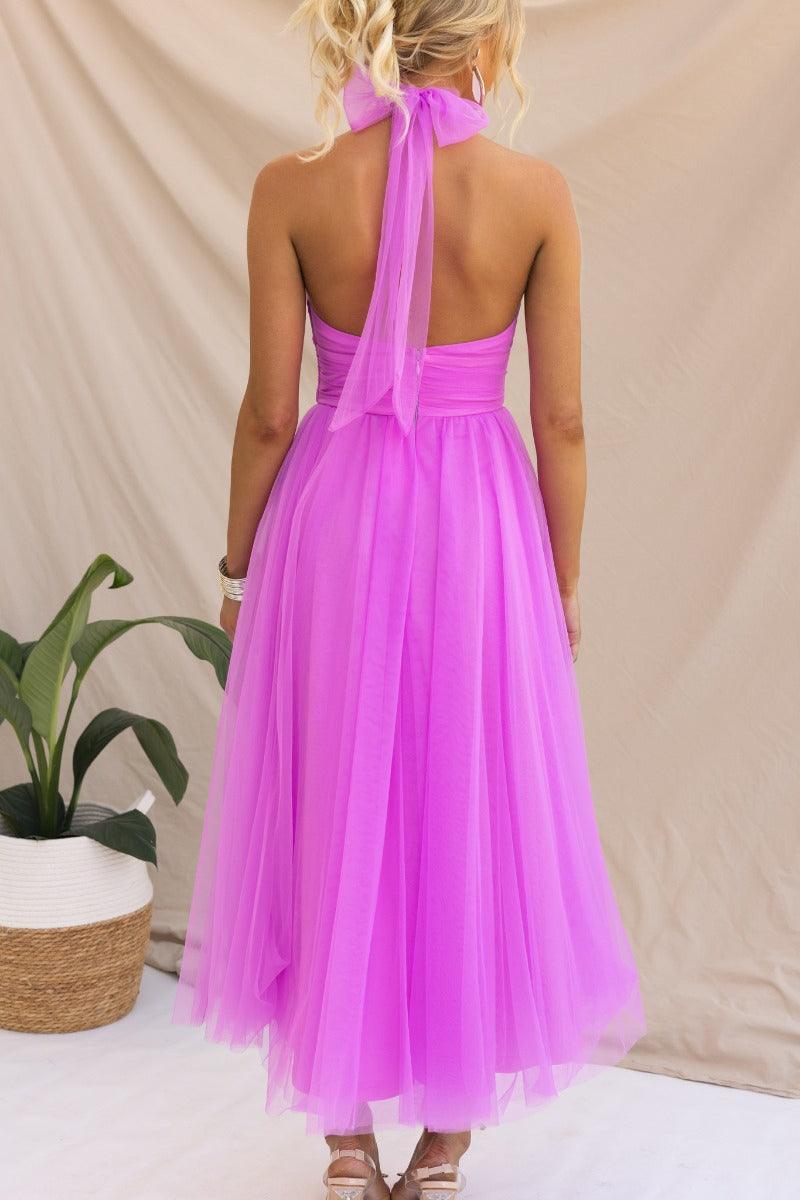 Sukienka maxi z tiulu z detalami w stylu fairy vibes