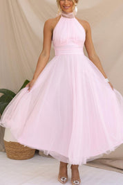 Sukienka maxi z tiulu z detalami w stylu fairy vibes