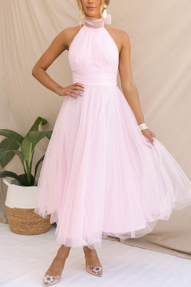 Sukienka maxi z tiulu z detalami w stylu fairy vibes