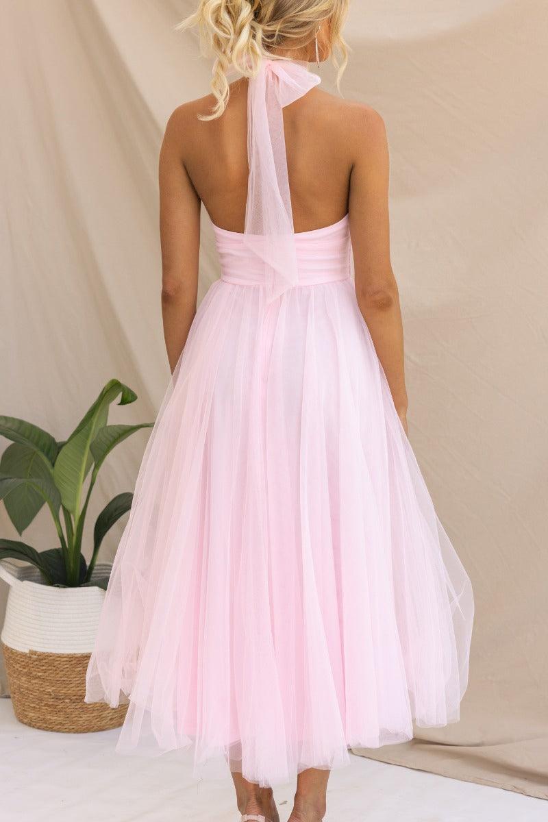 Sukienka maxi z tiulu z detalami w stylu fairy vibes