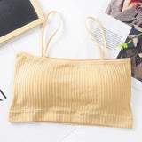 Biustonosz bandeau w prążki