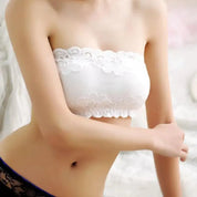 Biustonosz bandeau koronkowy
