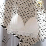 Biustonosz bralette prążkowany materiał