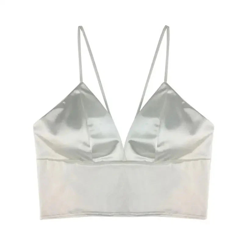Biustonosz bralette satynowy