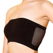 Biustonosz bandeau z siatką z tyłu