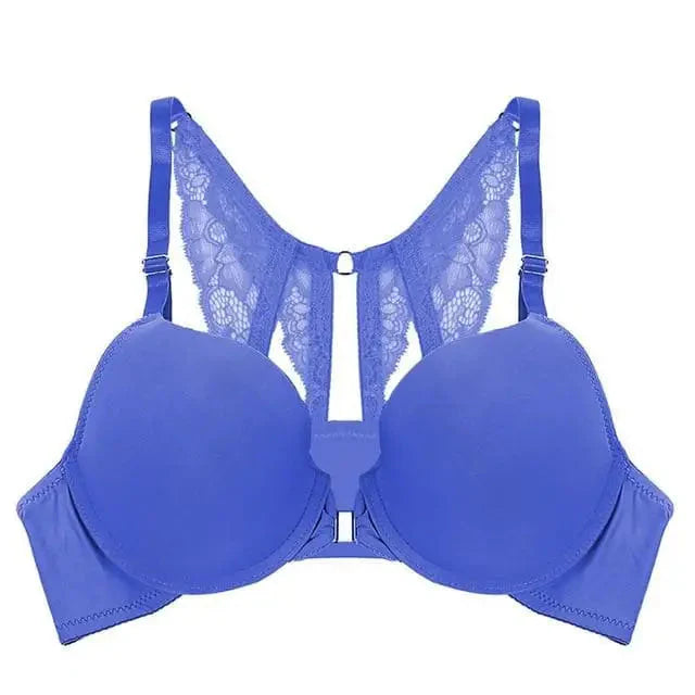 Biustonosz push-up z koronkowymi plecami