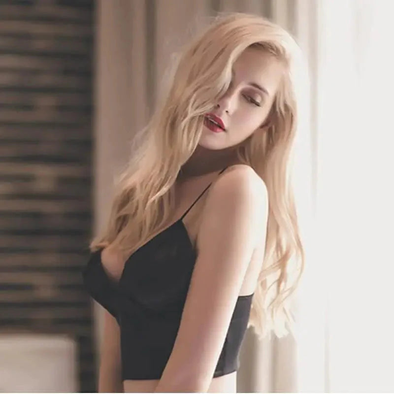 Biustonosz bralette satynowy