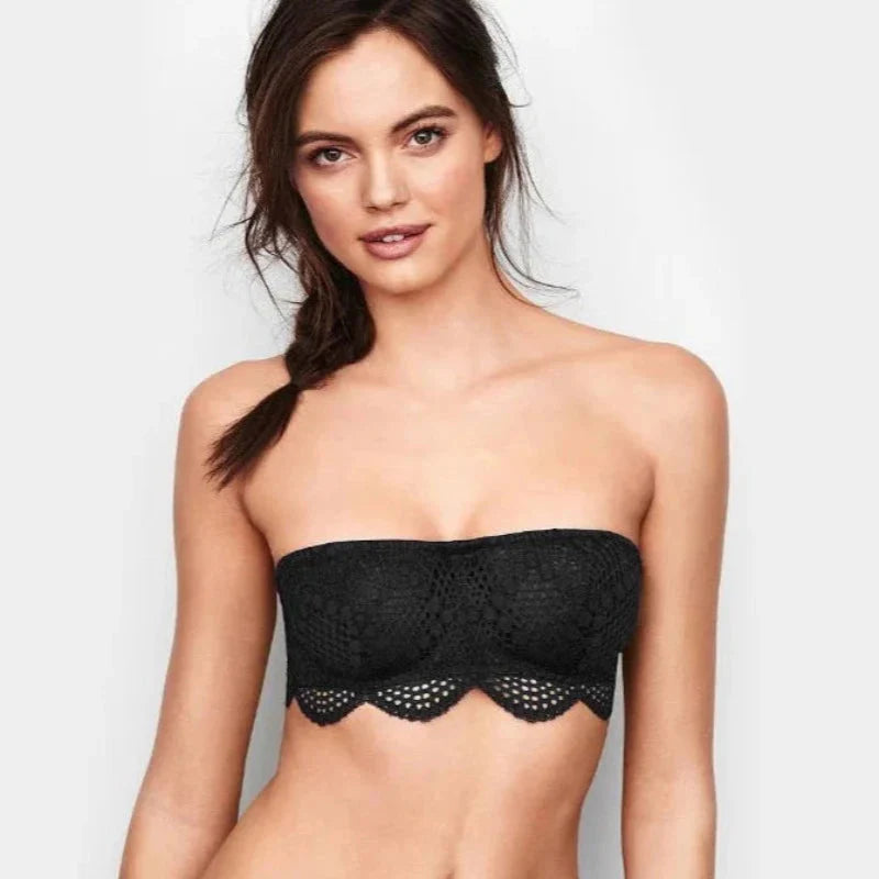 Koronkowy biustonosz bandeau