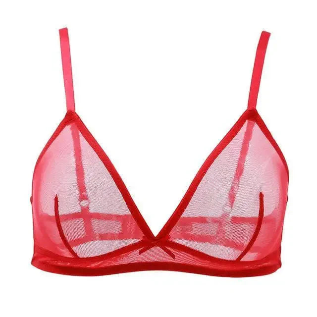 Transparentny biustonosz