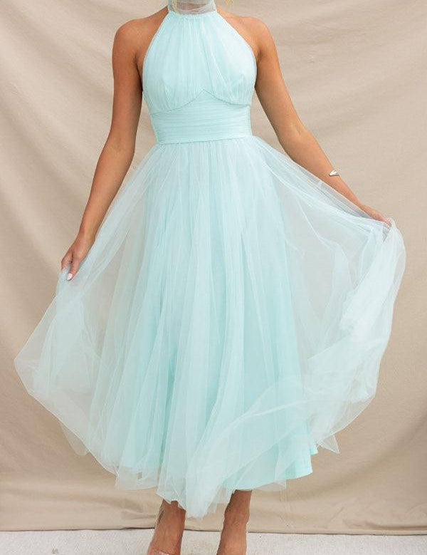 Sukienka maxi z tiulu z detalami w stylu fairy vibes