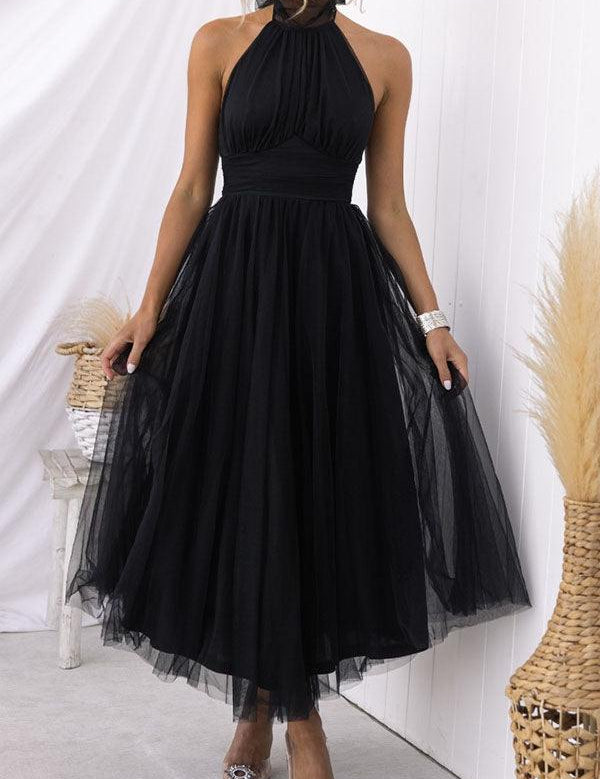 Sukienka maxi z tiulu z detalami w stylu fairy vibes