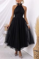 Sukienka maxi z tiulu z detalami w stylu fairy vibes