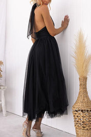 Sukienka maxi z tiulu z detalami w stylu fairy vibes