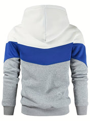 Męska Bluza Kolorowa Streetwear z Kieszenią Kangurzą