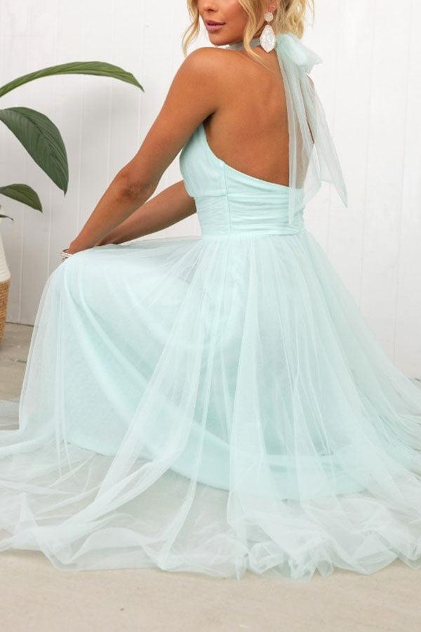 Sukienka maxi z tiulu z detalami w stylu fairy vibes