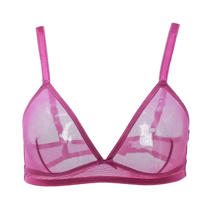 Transparentny biustonosz