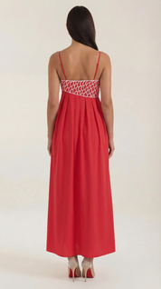Sukienka maxi Deborah z motywem ryby