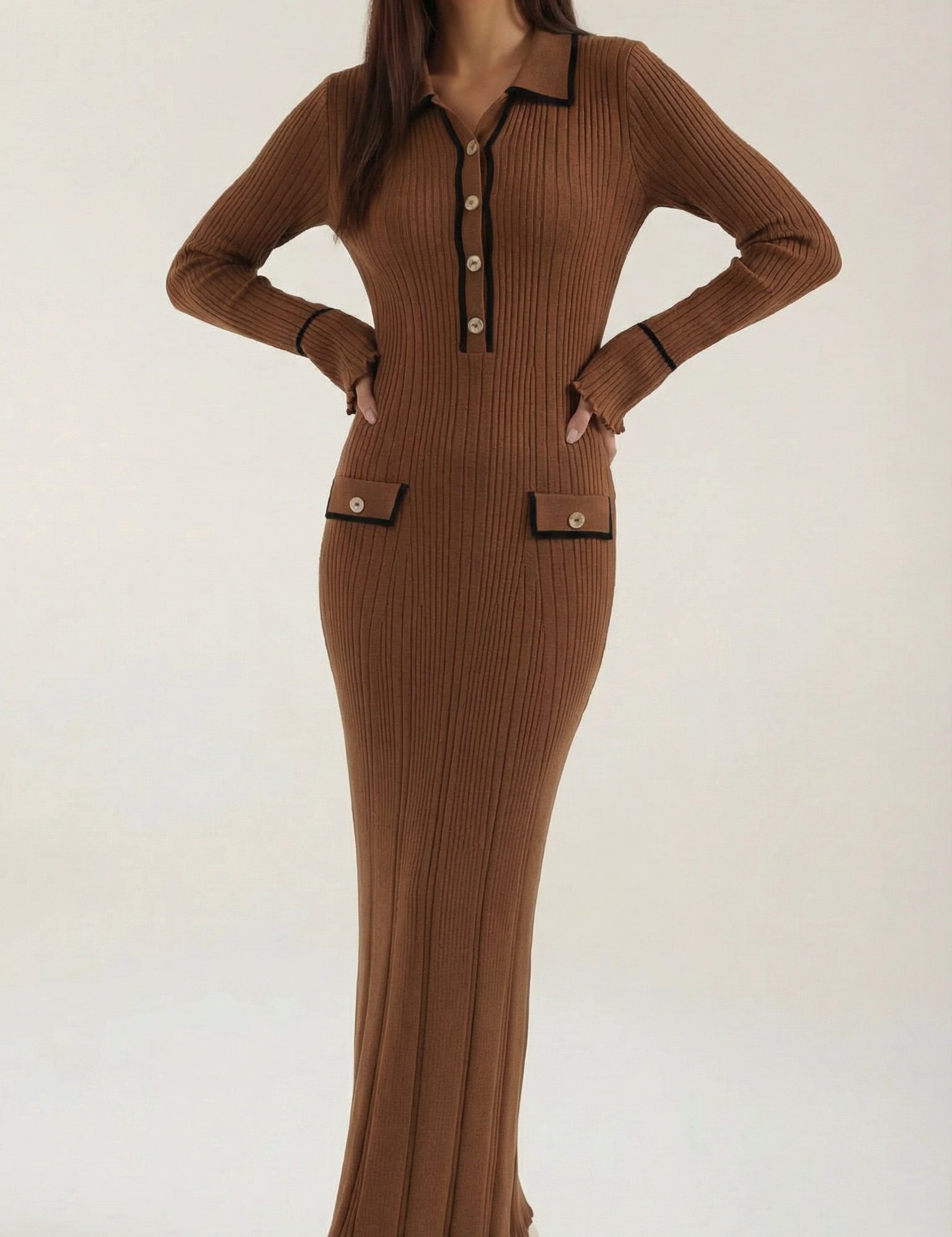 Sukienka maxi Josephine z dzianiny bodycon