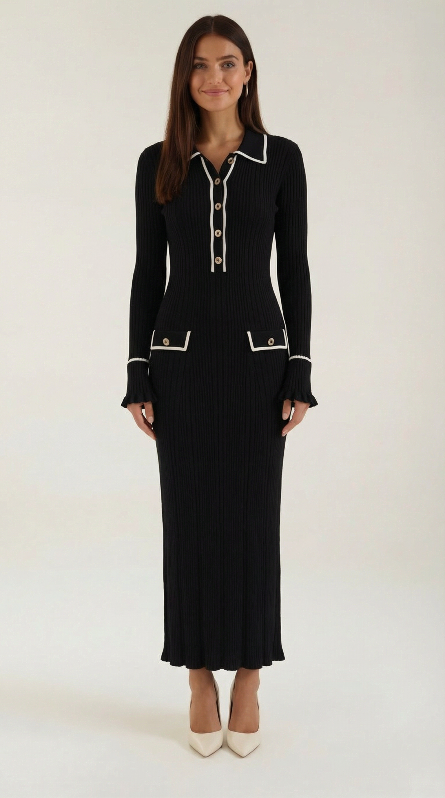 Sukienka maxi Josephine z dzianiny bodycon