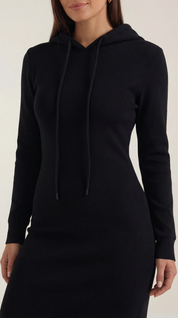 Marilyn Maxi-Jerseykleid mit Kapuze