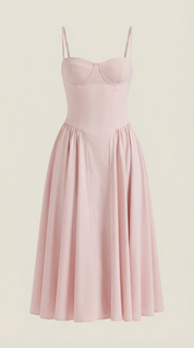 Sukienka midi Odette z gorsetem