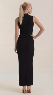 Sukienka maxi Sonia Bodycon z wysokim kołnierzem